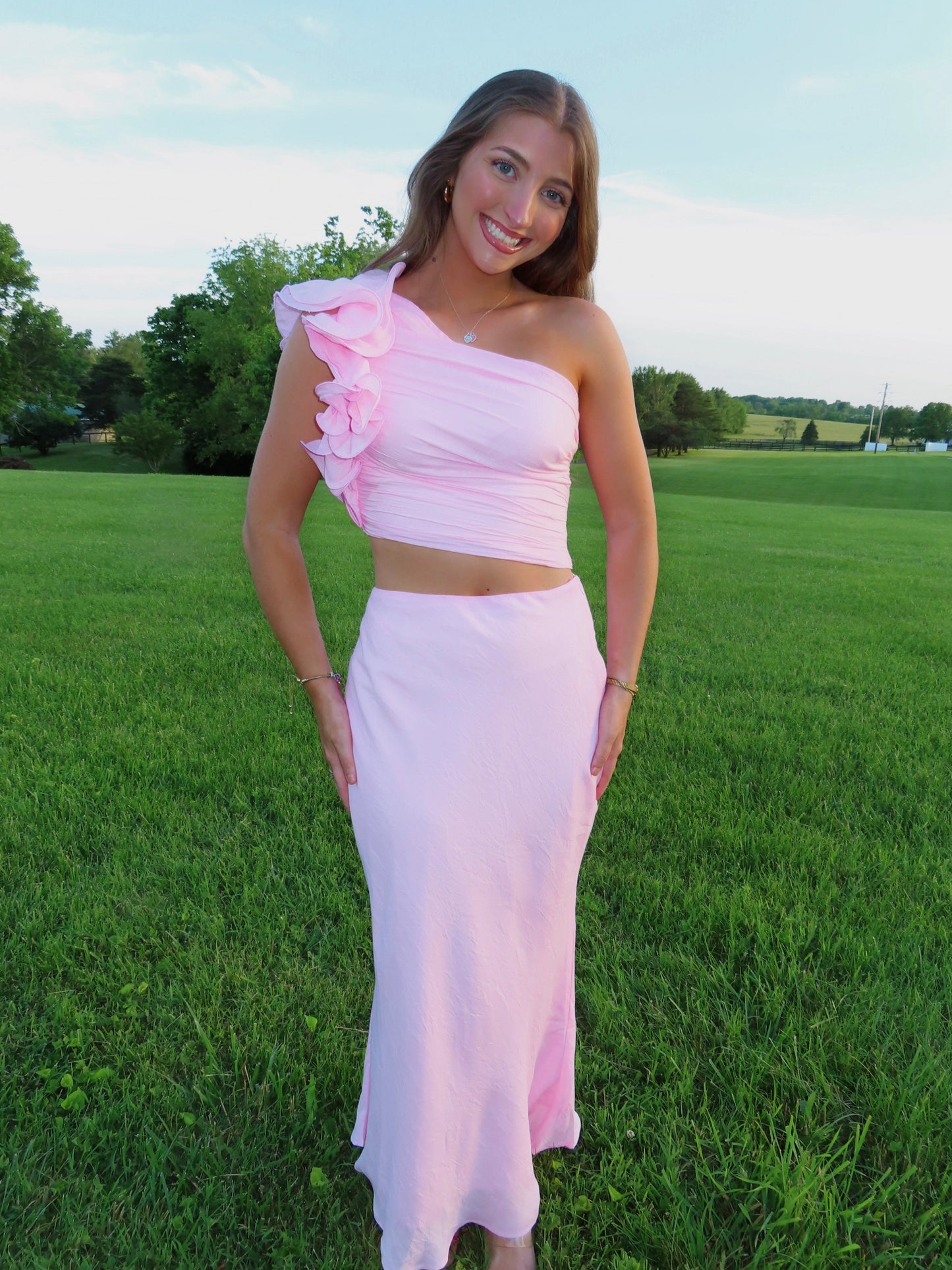 Pink Ruffle Set