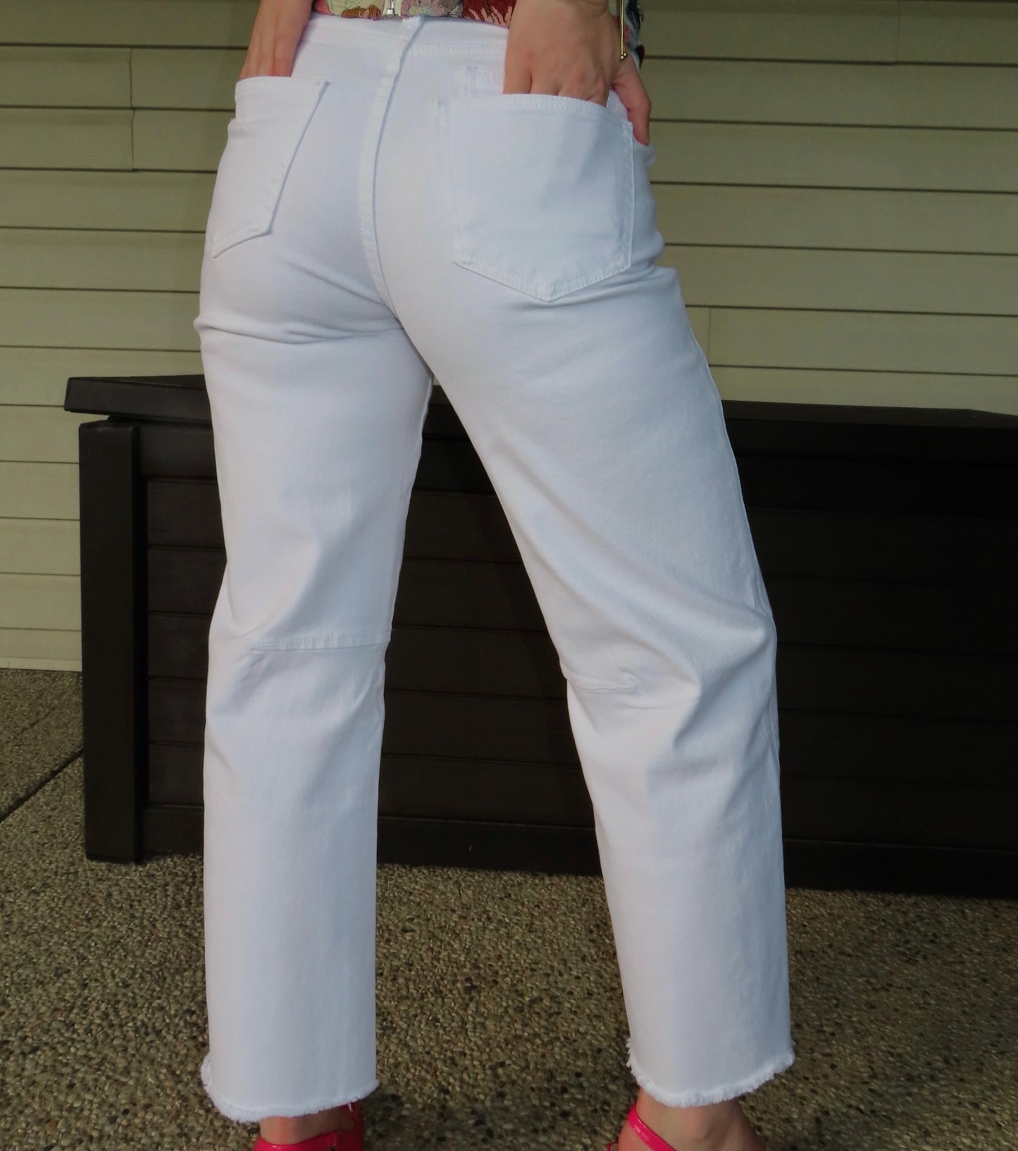 White Barrel Jeans