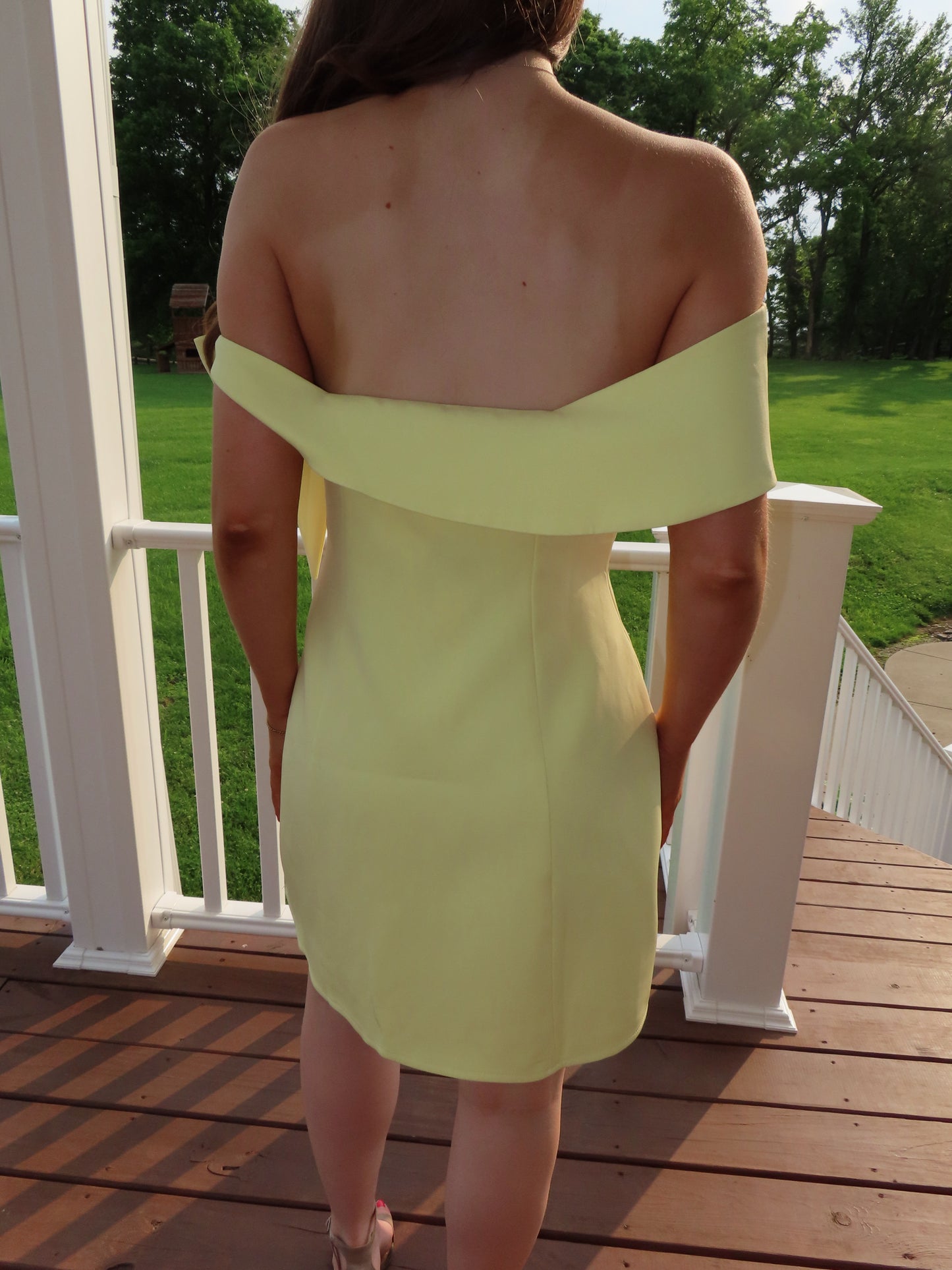 Off The Shoulder Tie Dress
