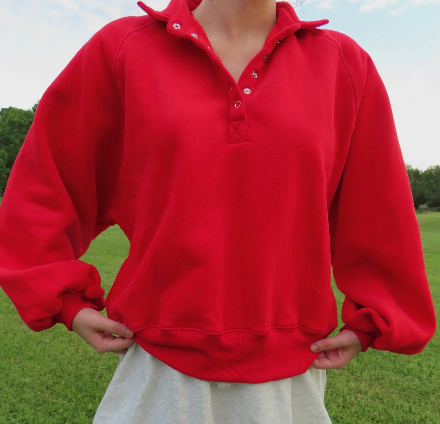 Snap Button Pullover
