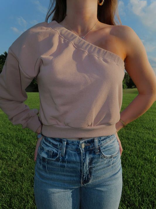 Margot One Shoulder Sweatshirt