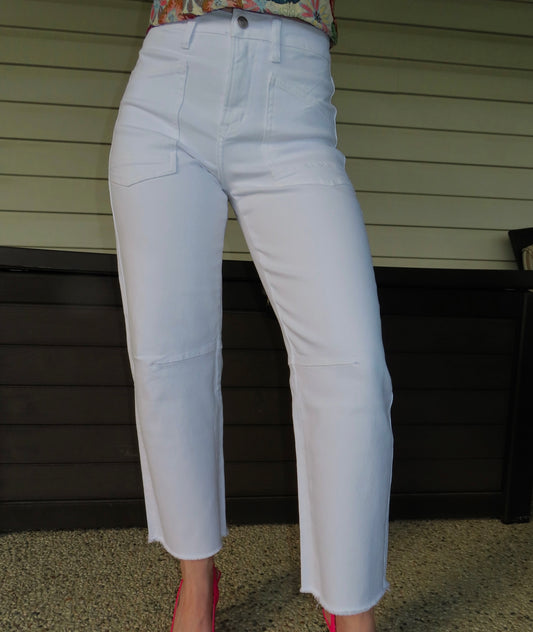 White Barrel Jeans
