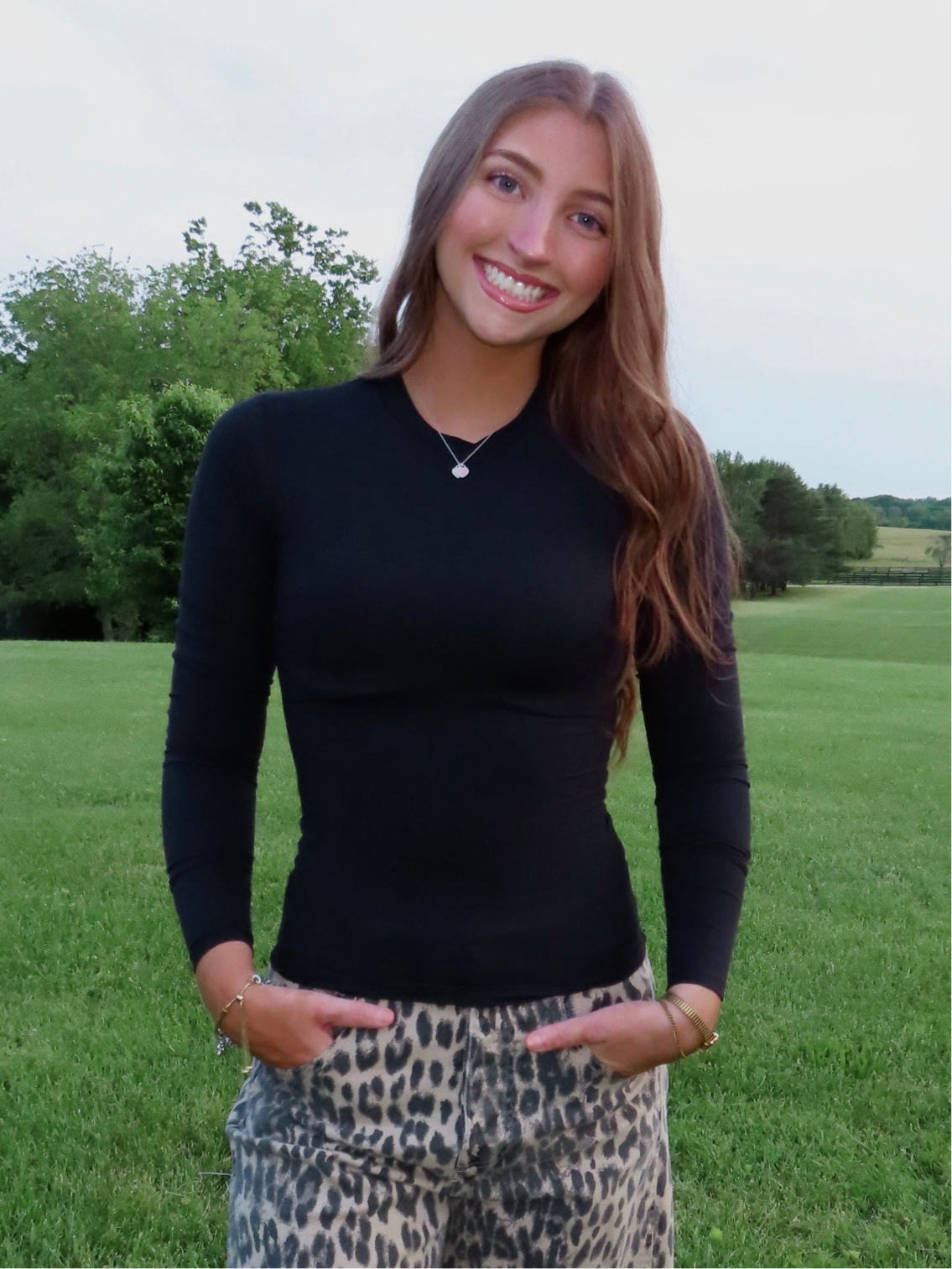 Black Long Sleeve Top