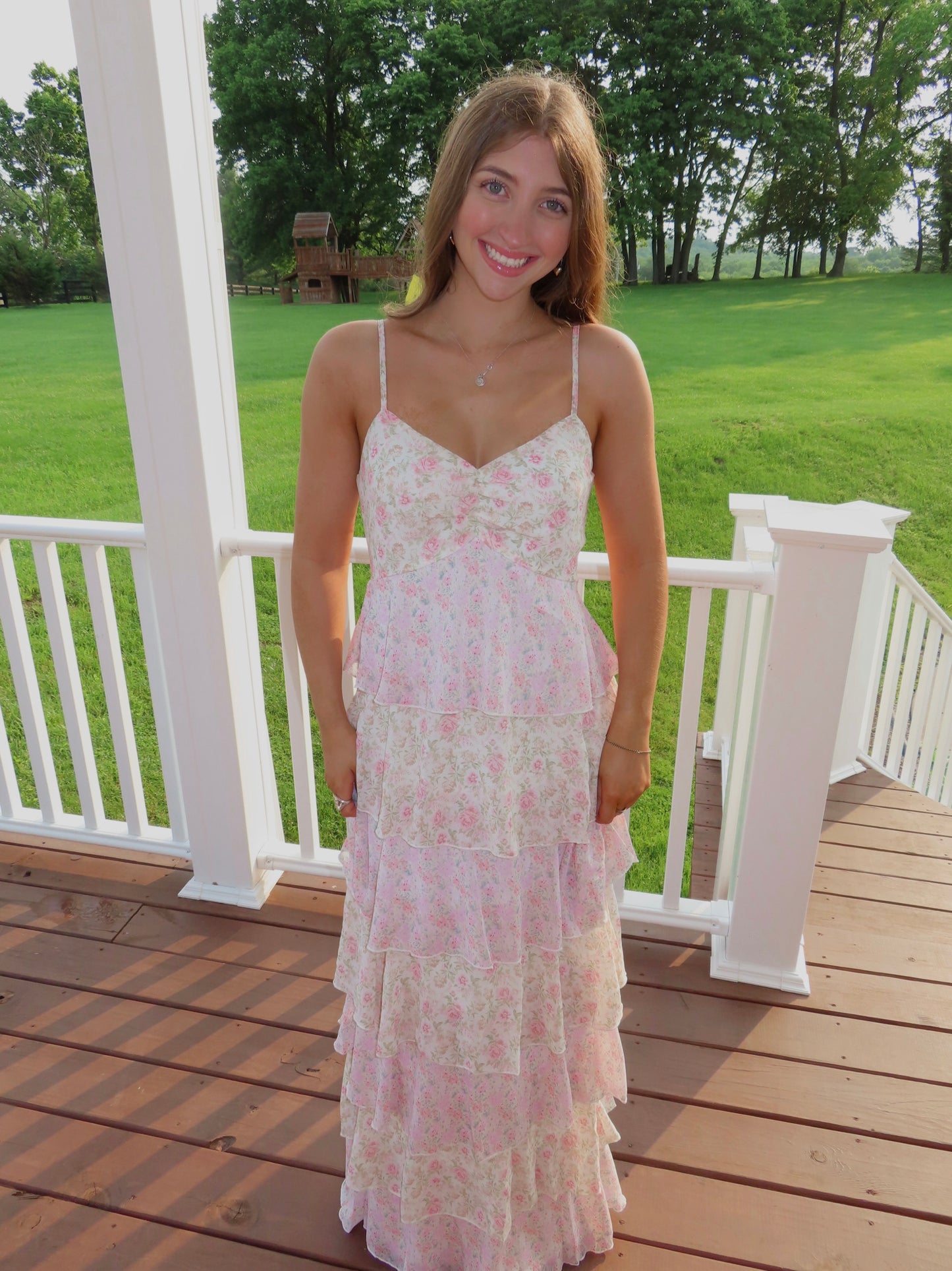 Floral Tiered Maxi Dress