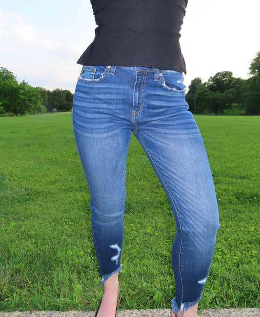 HIgh Rise Dark Wash Skinny Jean